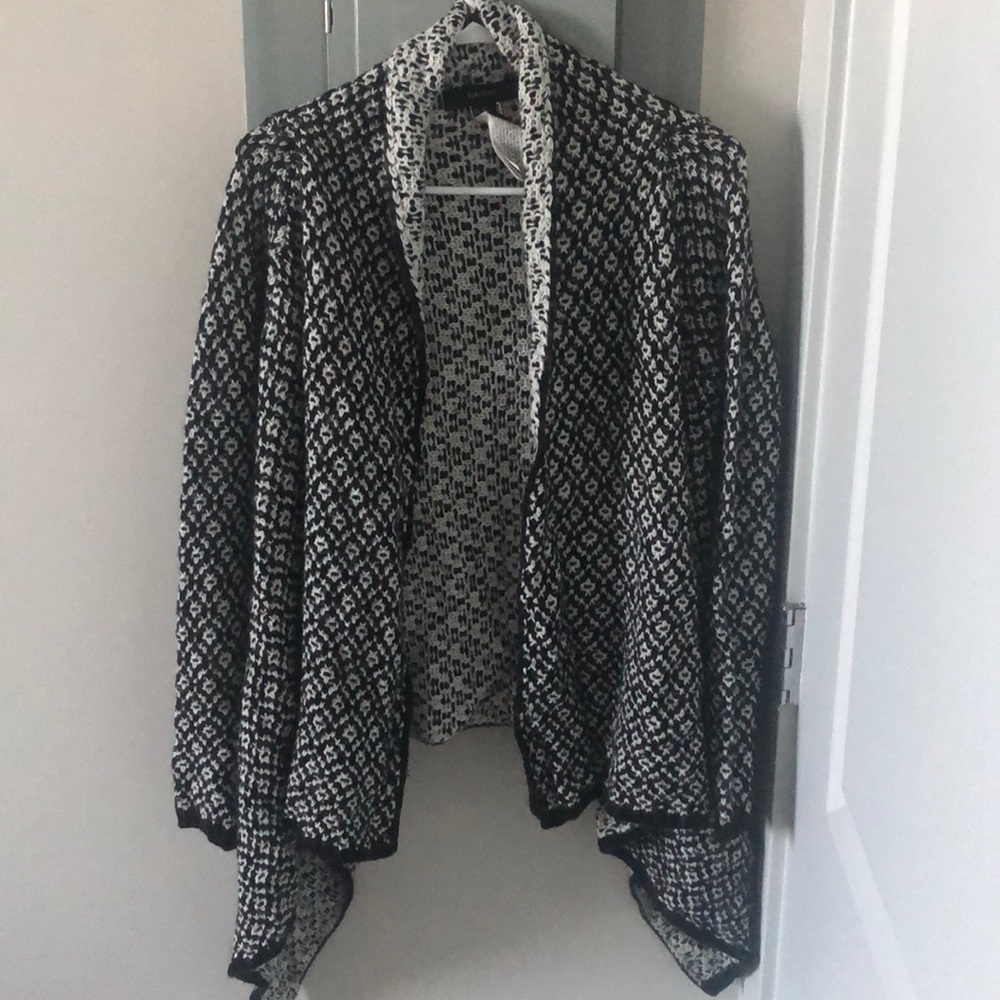 Black and white sweater
